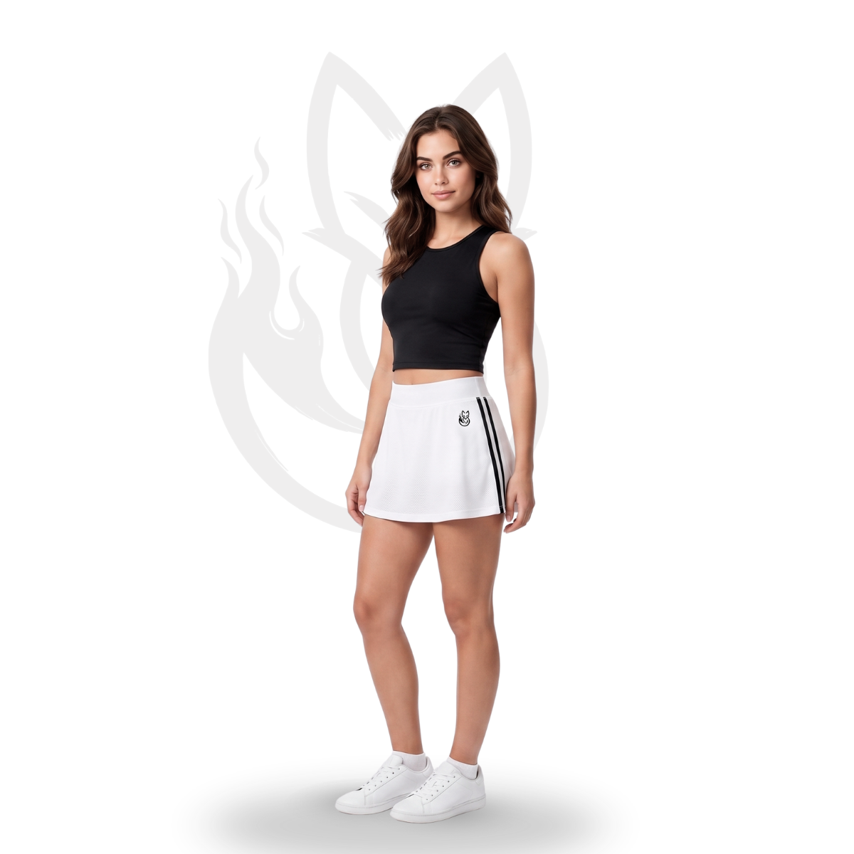 White Rally Skirt